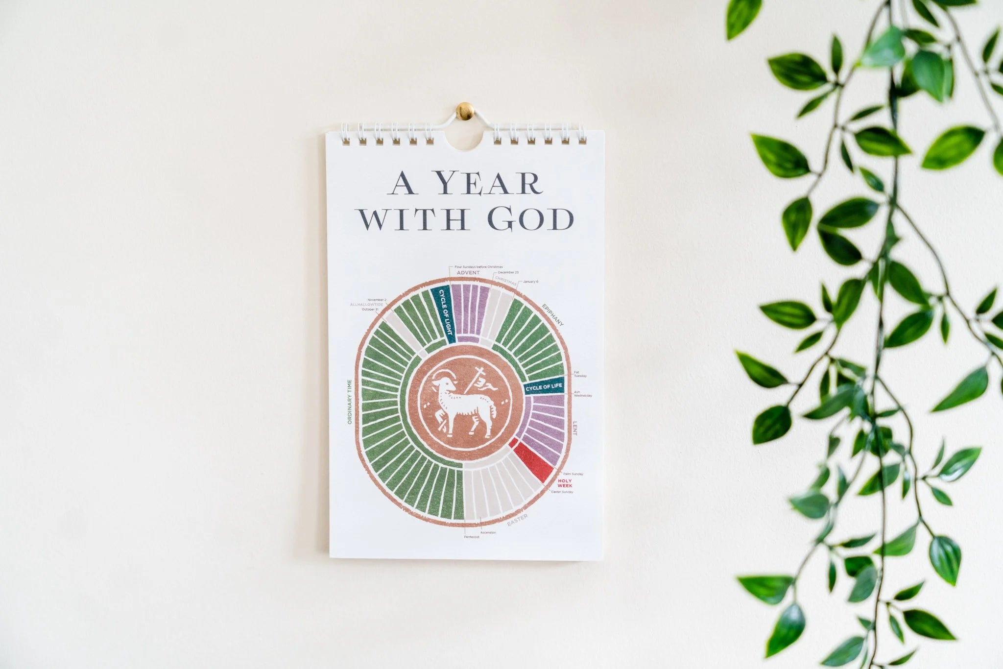 Liturgical Year Perpetual Wall Calendar