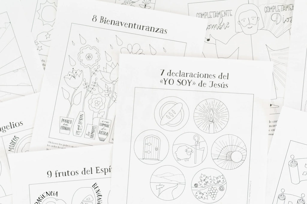 Páginas de colorear: Primeros principios bíblicos