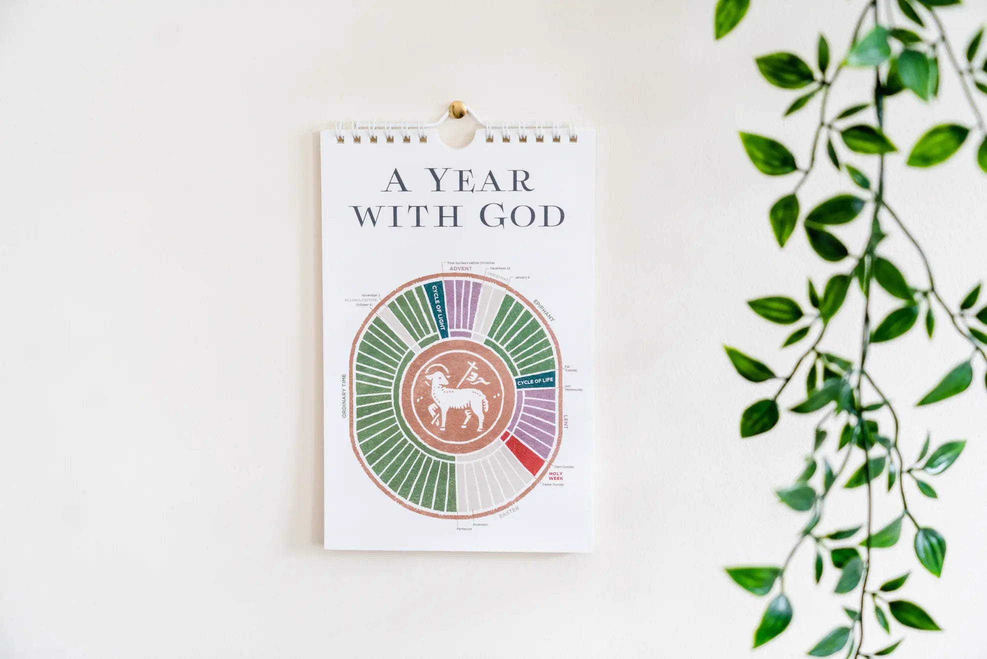 Liturgical Year Perpetual Wall Calendar