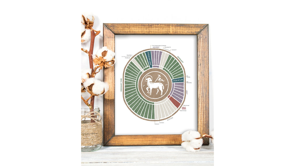 Liturgical Year Calendar Art Print
