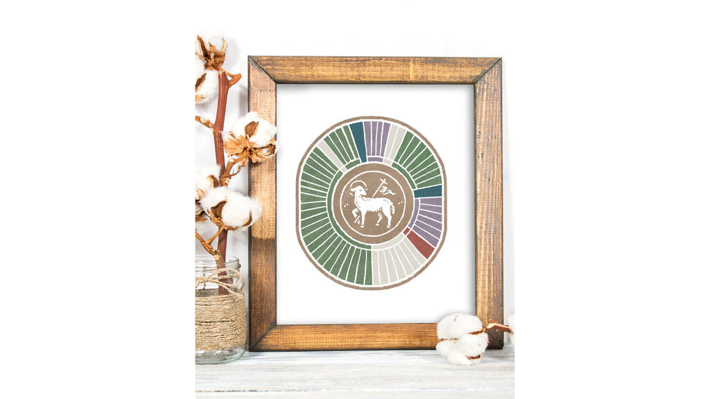 Liturgical Year Calendar Art Print